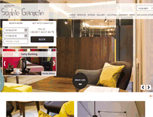 Tablet Screenshot of hotelsophiegermain.com
